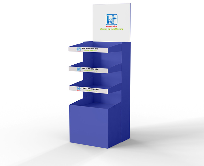 Wonderful advantages of paper display floor stand Khang Thanh